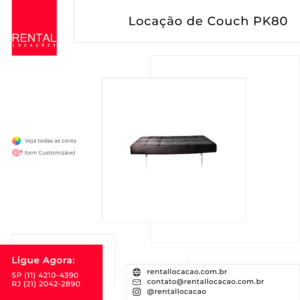 Aluguel de Couch PK80 Preto