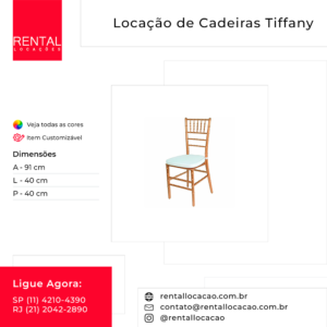 Aluguel de Cadeiras Tiffany