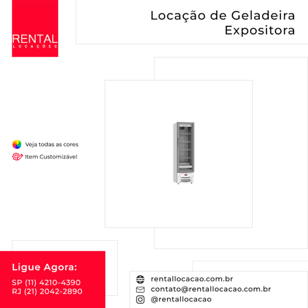 Locação de Geladeira Expositora para Eventos