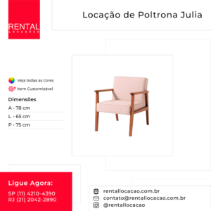 Aluguel de Poltronas Julia