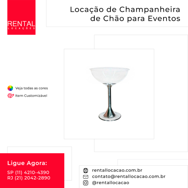 Locação de Champanheira de Chão para Eventos